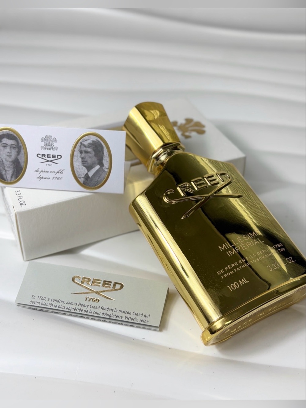Creed Millesime Imperial White Box with Gold Emblem - Picture 5 of 6